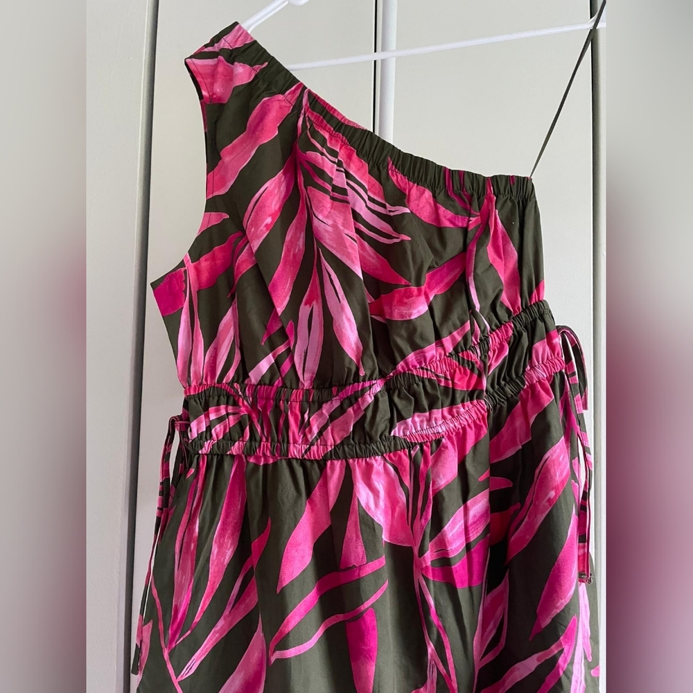 Time and Tru Pink and Green Midi Dress - Picture 2 of 7
